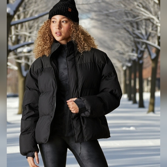 Jackets & Blazers - FABLETICS BLACK PUFFER JACJET NWT SZ 4X